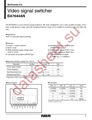 BA7644AN datasheet  